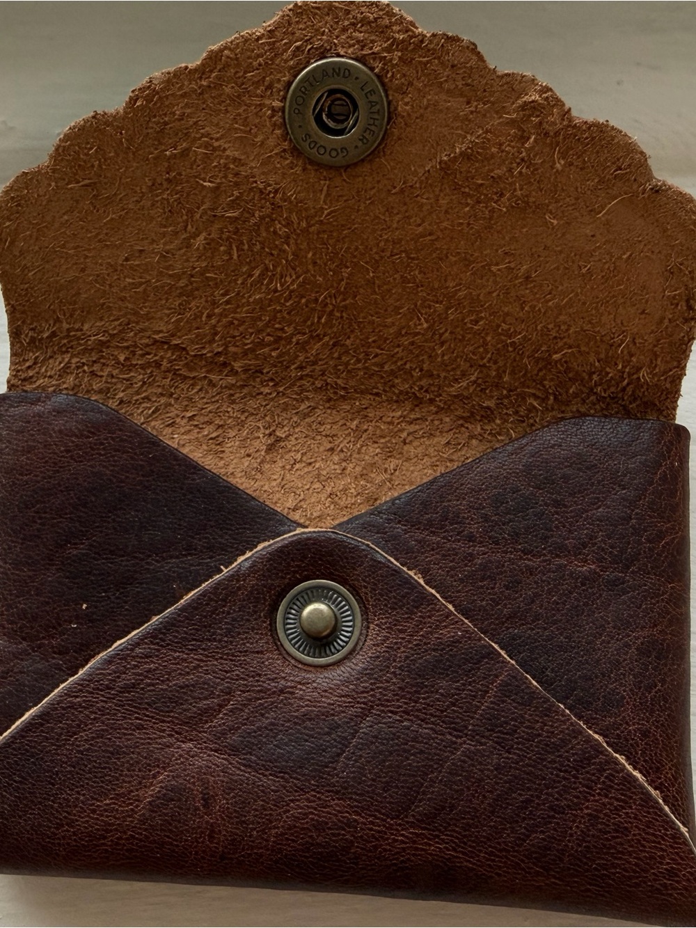 Portland Leather Goods Mini Daisy Wallet in Badlands 🌋🤎 NWOT - Picture 4 of 4